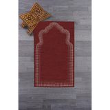 Evdeya Dijital Baskılı Yıkanabilir Hediyelik Namazlık Seccade 70x130 cm SECCADE-13, Kırmızı, 70 x 130