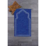 Evdeya Dijital Baskılı Yıkanabilir Hediyelik Namazlık Seccade 70x130 cm SECCADE-13, Mavi, 70 x 130