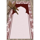 Evdeya Dijital Baskılı Yıkanabilir Hediyelik Namazlık Seccade 70x130cm SECCADE-25, Kırmızı, 70 x 130