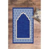Evdeya Dijital Baskılı Yıkanabilir Hediyelik Şık Namazlık Seccade 70x130 cm SECCADE-17, Mavi, 70 x 130