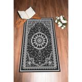 Evdeya Dijital Baskılı Yıkanabilir Klasik Desen Hediyelik Namazlık Seccade 70x130 SECCADE-40, Gri, 70 x 140