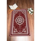 Evdeya Dijital Baskılı Yıkanabilir Klasik Desen Hediyelik Namazlık Seccade 70x130 SECCADE-40, Kırmızı, 70 x 140