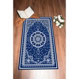 Evdeya Dijital Baskılı Yıkanabilir Klasik Desen Hediyelik Namazlık Seccade 70x130 SECCADE-40, Mavi, 70 x 140