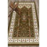 Evdeya Dijital Baskılı Yıkanabilir Klasik Desenli Namazlık Seccade 70x130 SECCADE-30, Kahverengi, 70 x 130