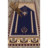 Evdeya Dijital Baskılı Yıkanabilir Klasik Motifli Namazlık Seccade 70x130 SECCADE-31, Lacivert, 70 x 130