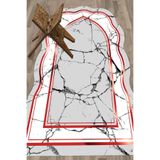 Evdeya Dijital Baskılı Yıkanabilir Lazer Kesim Hediyelik Namazlık Seccade 70x130 SECCADE-28, Kırmızı, 70 x 140