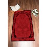 Evdeya Dijital Baskılı Yıkanabilir Sade Desen Hediyelik Namazlık Seccade 70x130 SECCADE-39, Kırmızı, 70 x 130