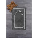Evdeya Dijital Baskılı Yıkanabilir Sade Desen Namazlık Seccade 70x130 cm SECCADE-11, Gri, 70 x 130