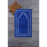 Evdeya Dijital Baskılı Yıkanabilir Sade Desen Namazlık Seccade 70x130 cm SECCADE-11, Mavi, 70 x 130