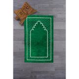 Evdeya Dijital Baskılı Yıkanabilir Sade Desen Namazlık Seccade 70x130 cm SECCADE-11, Yeşil, 70 x 130