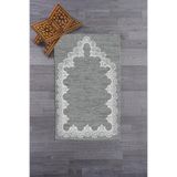 Evdeya Dijital Baskılı Yıkanabilir Sade Şık Desen Namazlık Seccade 70x130 Cm SECCADE-14, Gri, 70 x 140