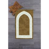 Evdeya Dijital Baskılı Yıkanabilir Sade Şık Namazlık Seccade 70x130 Cm SECCADE-10, Kahverengi, 70 x 140