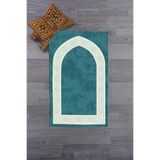 Evdeya Dijital Baskılı Yıkanabilir Sade Şık Namazlık Seccade 70x130 Cm SECCADE-10, Mavi, 70 x 140