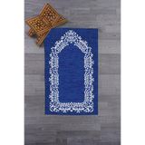 Evdeya Dijital Baskılı Yıkanabilir Sade Şık Namazlık Seccade 70x130 cm SECCADE-12, Mavi, 70 x 130
