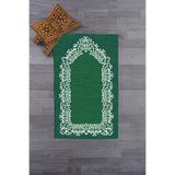 Evdeya Dijital Baskılı Yıkanabilir Sade Şık Namazlık Seccade 70x130 cm SECCADE-12, Yeşil, 70 x 130