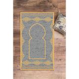 Evdeya Dijital Baskılı Yıkanabilir Şık Motifli Namazlık Seccade 70x130 Cm SECCADE-16, Gri, 70 x 140