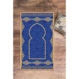 Evdeya Dijital Baskılı Yıkanabilir Şık Motifli Namazlık Seccade 70x130 Cm SECCADE-16, Mavi, 70 x 140