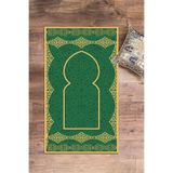 Evdeya Dijital Baskılı Yıkanabilir Şık Motifli Namazlık Seccade 70x130 Cm SECCADE-16, Yeşil, 70 x 140