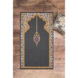 Evdeya Dijital Baskılı Yıkanabilir Şık Motifli Namazlık Seccade 70x130 Cm SECCADE-18, Gri, 70 x 140