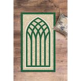 Evdeya Dijital Baskılı Yıkanabilir Şık Motifli Seccade Namazlık 70x130 cm SECCADE-19, Yeşil, 70 x 130