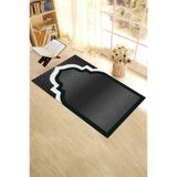 Evdeya Dijital Baskılı Yıkanabilir Silinebilir Modern 70x130 Namazlık Seccade SECCADE-06, Gri, 70 x 130