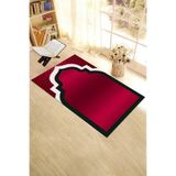 Evdeya Dijital Baskılı Yıkanabilir Silinebilir Modern 70x130 Namazlık Seccade SECCADE-06, Kırmızı, 70 x 130