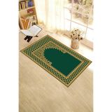 Evdeya Dijital Baskılı Yıkanabilir Silinebilir Modern Namazlık Seccade 70x130 cm SECCADE-07, Yeşil, 70 x 130