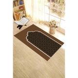 Evdeya Dijital Baskılı Yıkanabilir Silinebilir Şık Namazlık Seccade 70x130 cm SECCADE-08, Kahverengi, 70 x 130