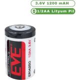 Eve Er14250 3.6v 1200mah 1/2 Aa Lityum Kısa Pil