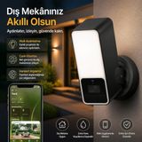 Eve Floodlight Kamera "görüntülerinizi Apple Homekit Secure Video ile Koruyun" - Siyah - Beyaz