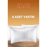 Eve Tekstil - 4 Adet Diamond Kalite Kapitone Yastık 50x70 Cm 800 gr