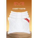 Eve Tekstil - 4 Adet Diamond Plus Kapitone Yastık 50x70 Cm 800 gr