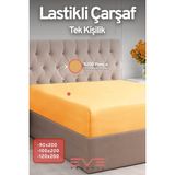 Eve Tekstil Fitted Yüksek Penye Kumaş Tek Kişilik Lastikli Çarşaf - 100 x 200 - Gri