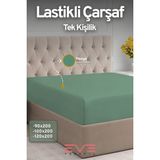 Eve Tekstil Fitted Yüksek Penye Kumaş Tek Kişilik Lastikli Çarşaf - 140 x 190 - Beyaz