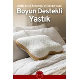 Eve Tekstil Gelato Serisi Boyun Destekli Gold Antialerjik Ortopedik Visco Yastık