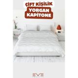 Eve Tekstil Kapitone Yüksek Kaliteli 4 Mevsim Kullanılabilir Microfiber Soft Çift Kişilik Antialerjik Yorgan Beyaz