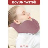 Eve Tekstil Ortopedik Boyun Yastığı Visco Boyun Destekli Seyahat Hipoalerjik Yastık 8 Farklı Renk