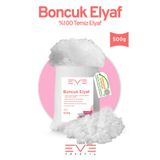 Eve Tekstil Yastık Yorgan Oyuncak Dolum Malzemesi Antialerjik Yapışmaz 1.Kalite %100 Temiz Boncuk Elyaf 500 Gr