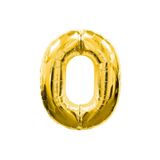 EveFix 0 Rakamlı Folyo Balon Gold Renk 40 Inç