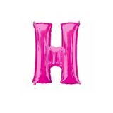 EveFix 1 Metre Pembe H Harfi Folyo Harf Balon Pembe Folyo Balon H Harf Balon Dekor Balonu Pink