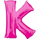 EveFix 1 Metre Pembe K Harfi Folyo Harf Balon Pembe Folyo Balon K Harf Balon Uygun Folyo