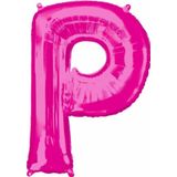 EveFix 1 Metre Pembe P Harfi Folyo Harf Balon Pembe Folyo Balon Harf Balon Uygun Folyo Özel