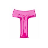 EveFix 1 Metre Pembe T Harfi Folyo Harf Balon Pembe T Harf Balon Sevgiliye Özel Süsleme