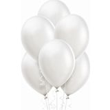 EveFix 100 Adet Beyaz Metalik Balon 12 Inç