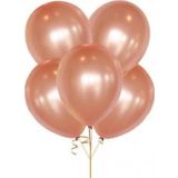 EveFix 100 Adet Metalik Sedefli Kaliteli Uçan Balon Rose