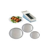 EveFix 3 Boy Paslanmaz Çelik Dolma Sarma Altlığı Pizza Tepsisi 20-22-24 cm