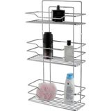 EveFix 3 Raflı Krom Banyo Rafı Şampuanlık Sabunluk Banyo Duş Düzenleyici