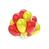 EveFix 30 Adet Metalik Sarı, Kırmızı Balon Konsepti-uçan-güzel Balon