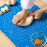 Evefix 30*40 cm Hamur Matı Silikon Ölçekli Kullanımı Kolay Hamur Açma Matı