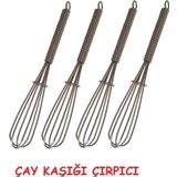 EveFix 4 Adet Kalaylı Mini Tel Çırpıcı Karıştırıcı 11,5 Cm